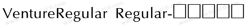 VentureRegular Regular字体转换